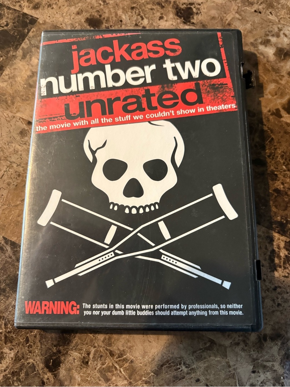 🎬DVD’s 8 for $25 jackass number two unrated DVD — Black & Red Cover